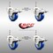 Service Caster 3.5 Inch 316SS Blue Polyurethane Swivel 12mm Stem Caster Set Lock Brake SCC SS316TSTTL20S3514-PPUB-BLUE-M1215-4 - alternate 2